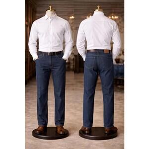 Wrangler Authentics Men’s 40x28 Classic 5-Pocket Jeans Regular Fit Flex Deni NEW